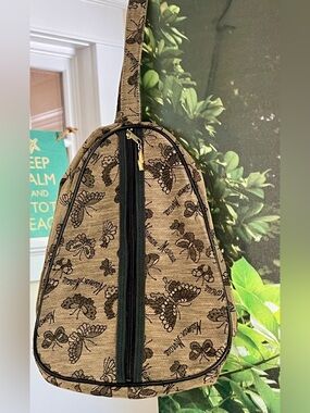 VINTAGE NEIMAN MARCUS Fabric Logo Shoe Carrying Travel Tote